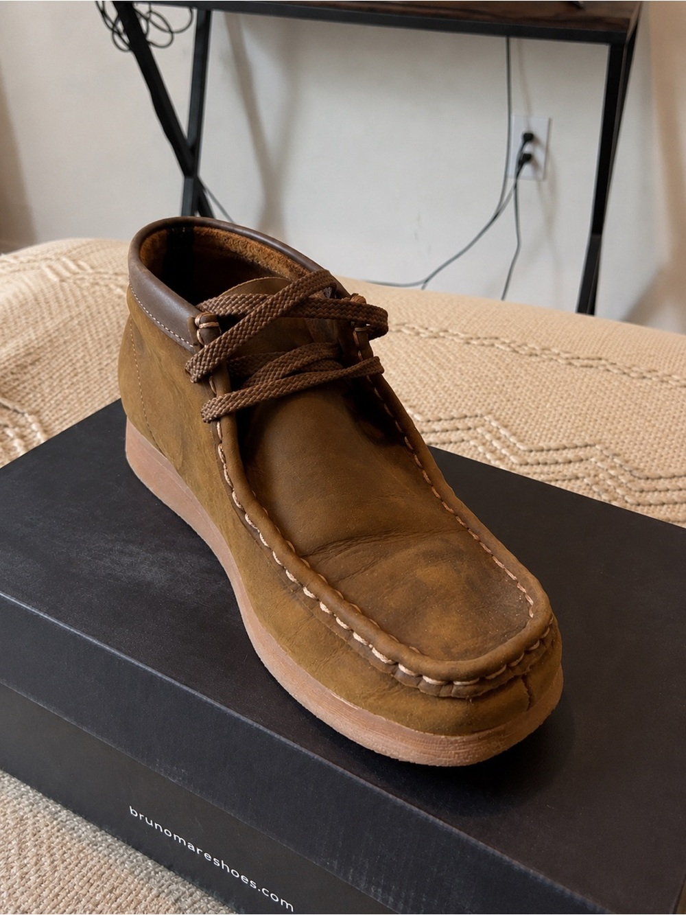 Clarks Kids Tan/Brown Suede Lace-Up Boot